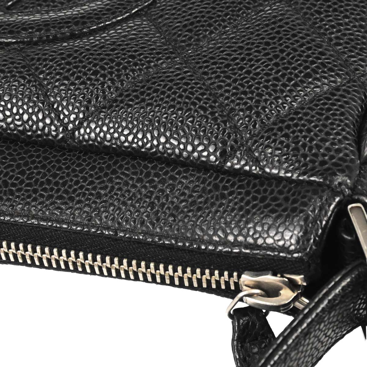 Chanel 2006-2008 Black Caviar Skin Handbag