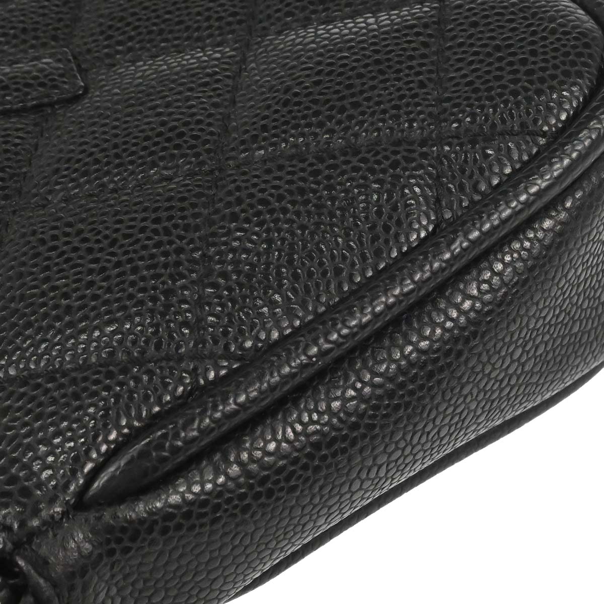 Chanel 2006-2008 Black Caviar Skin Handbag