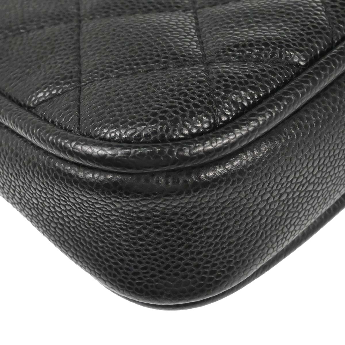 Chanel 2006-2008 Black Caviar Skin Handbag