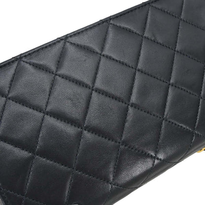 Chanel Black Lambskin Turnlock Mini Full Flap Shoulder Bag