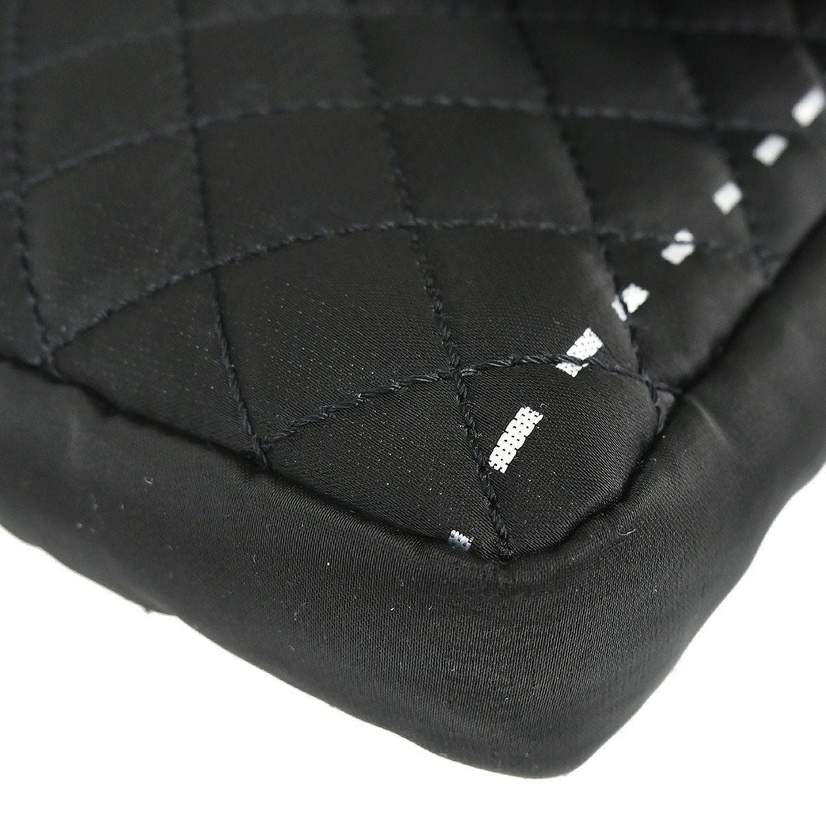 Chanel 2008 Logomania Logo Printed Flap Bag SHW