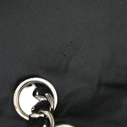 Chanel 2008 Logomania Logo Printed Flap Bag SHW