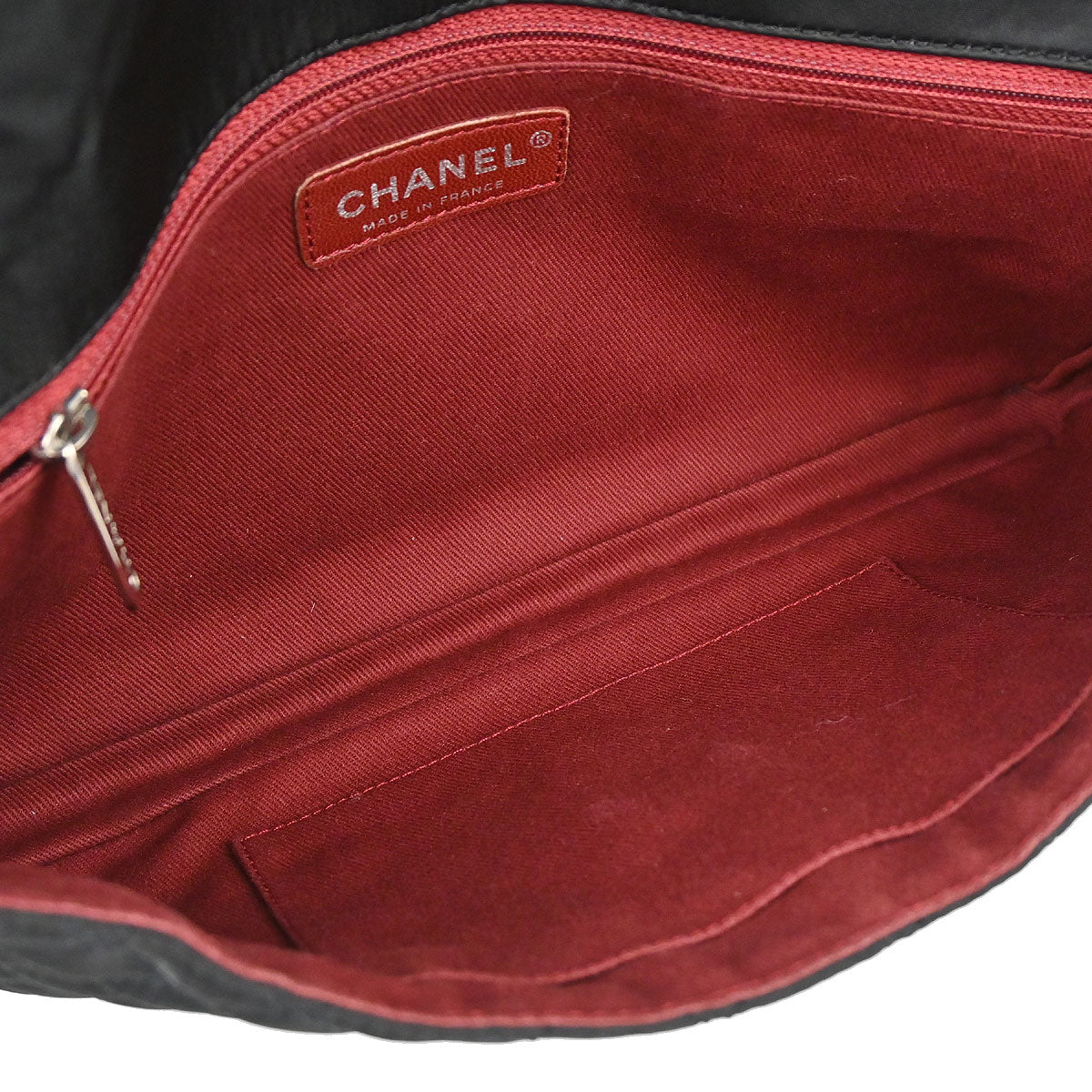 Chanel 2008 Logomania Logo Printed Flap Bag SHW