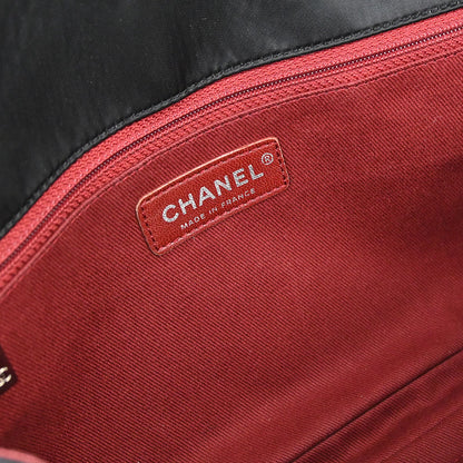 Chanel 2008 Logomania Logo Printed Flap Bag SHW