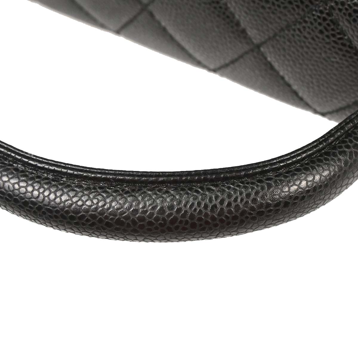 Chanel 2005-2006 Black Caviar Skin Kelly Handbag