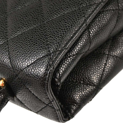 Chanel 2005-2006 Black Caviar Skin Kelly Handbag