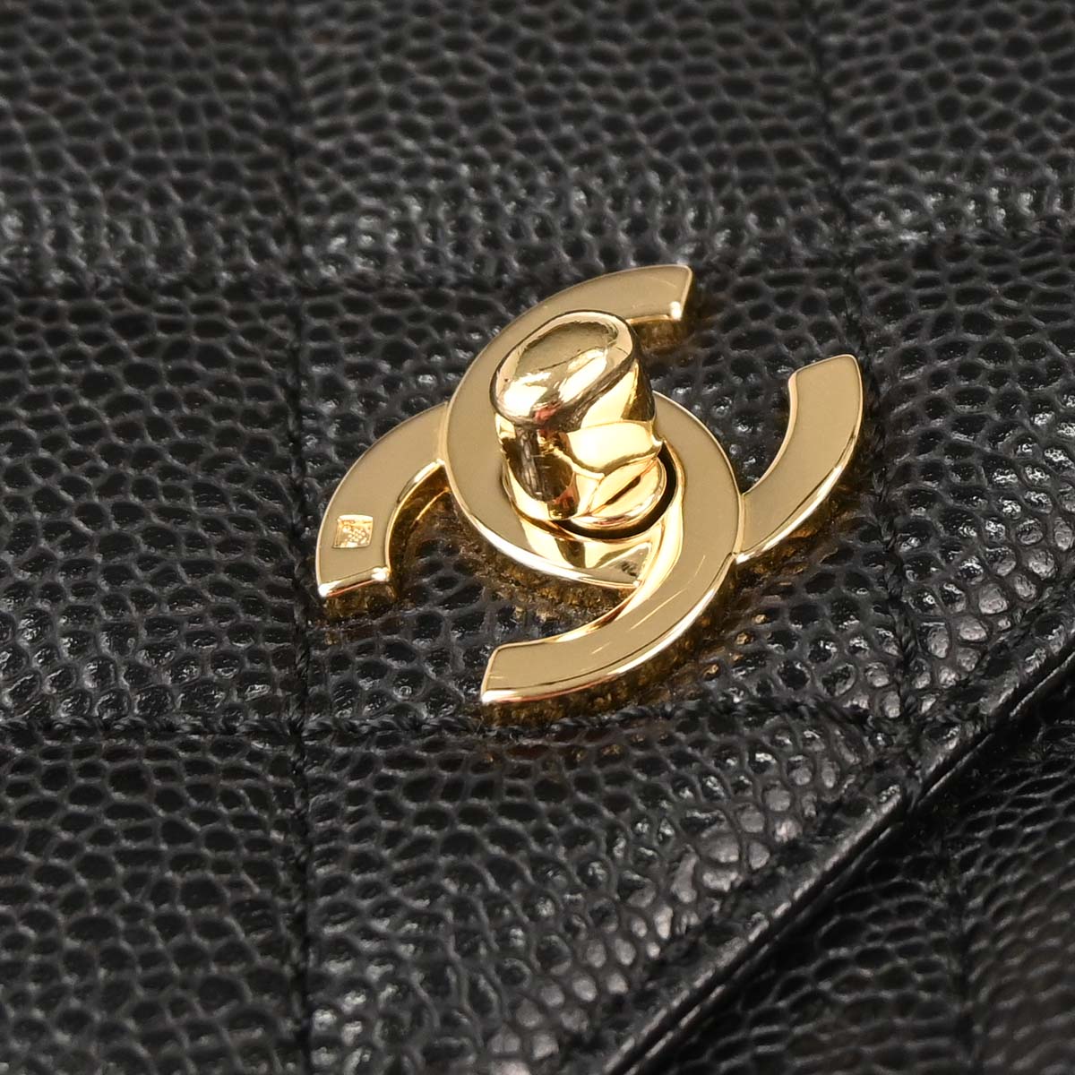 Chanel 2005-2006 Black Caviar Skin Kelly Handbag