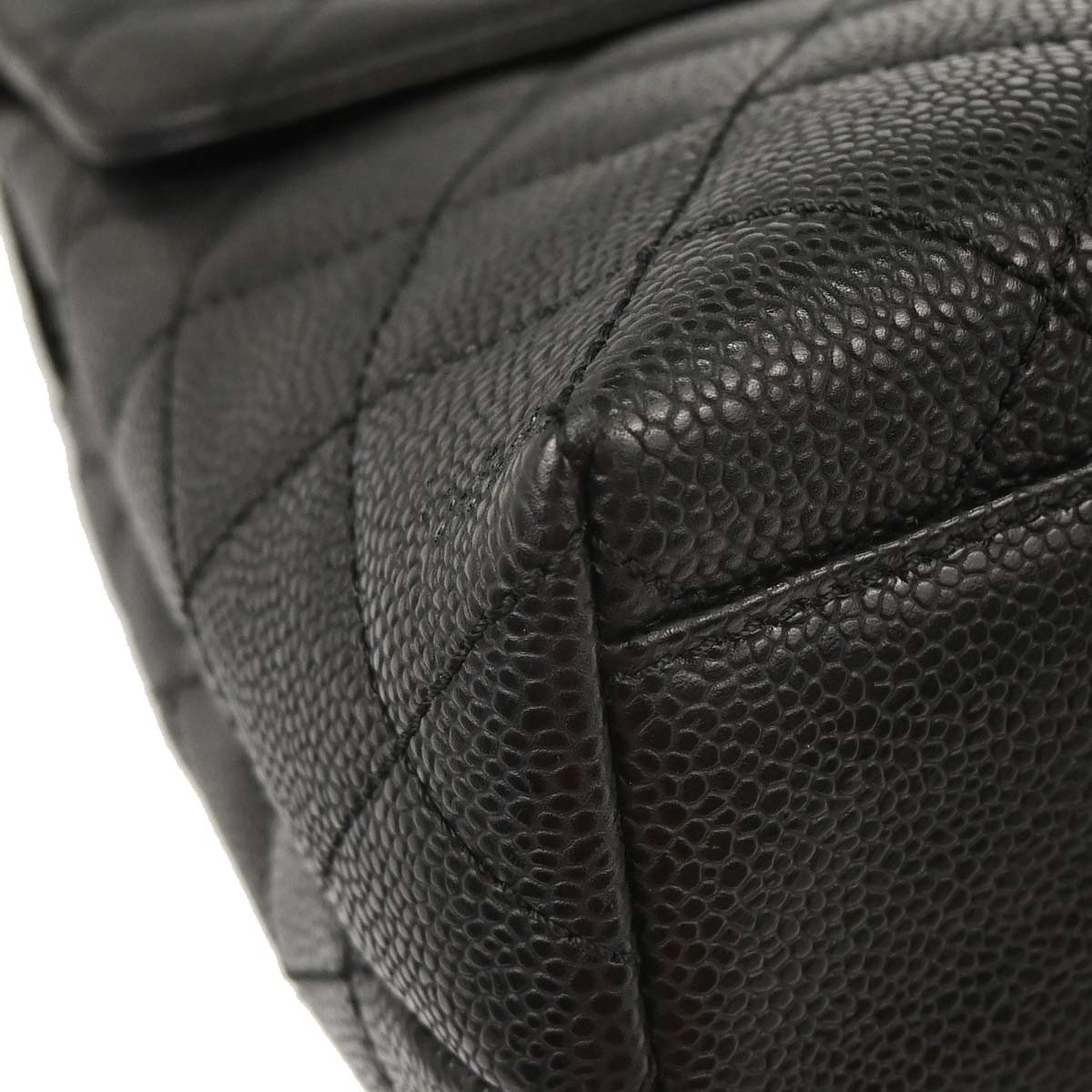 Chanel 2005-2006 Black Caviar Skin Kelly Handbag