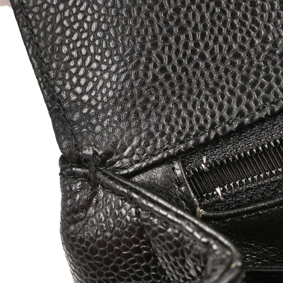 Chanel 2005-2006 Black Caviar Skin Kelly Handbag