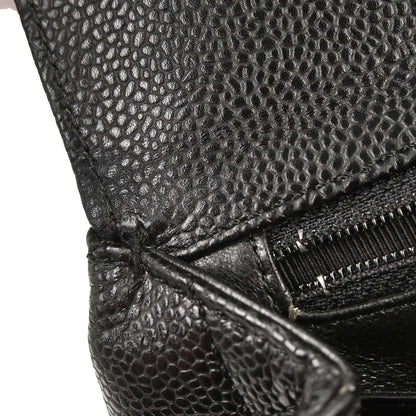 Chanel 2005-2006 Black Caviar Skin Kelly Handbag