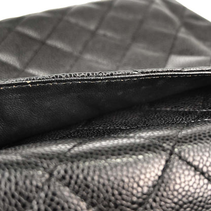 Chanel 2005-2006 Black Caviar Skin Kelly Handbag