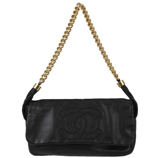Chanel Black Lambskin Rodeo Drive Shoulder Bag