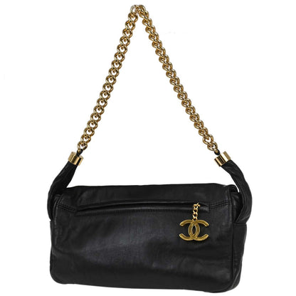 Chanel Black Lambskin Rodeo Drive Shoulder Bag