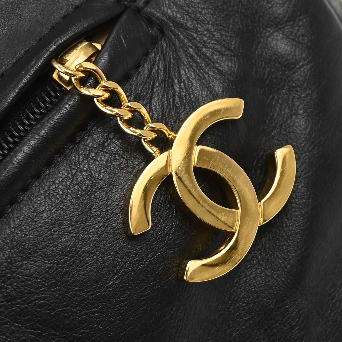 Chanel Black Lambskin Rodeo Drive Shoulder Bag
