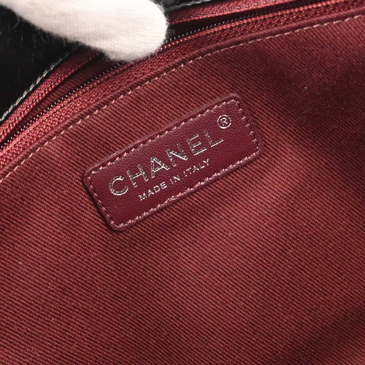 Chanel Black Calfskin Accordion Flap Shoulder Bag