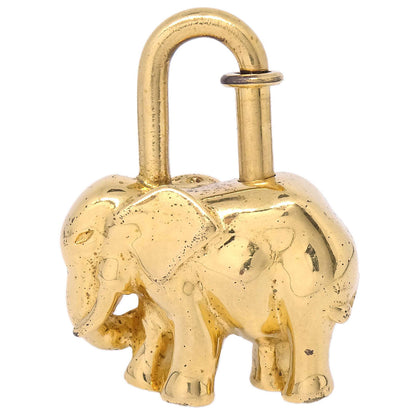 Hermes 1988 Elephant Cadena Gold Small Good