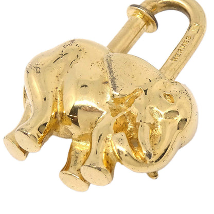 Hermes 1988 Elephant Cadena Gold Small Good
