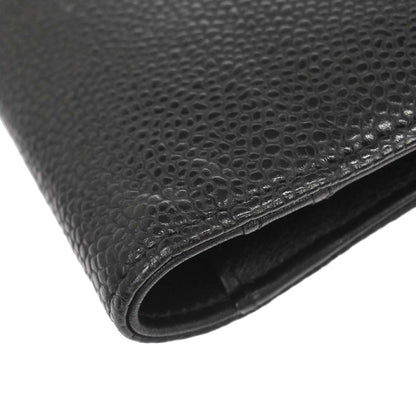 Chanel 2012 Black Caviar Skin Bifold Wallet