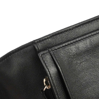 Chanel 2012 Black Caviar Skin Bifold Wallet