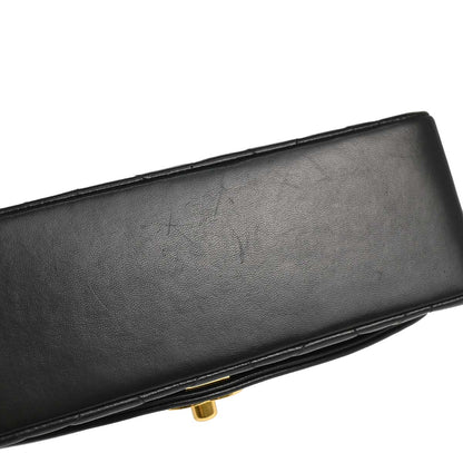 Chanel 1991-1994 Black Lambskin Small Diana Shoulder Bag
