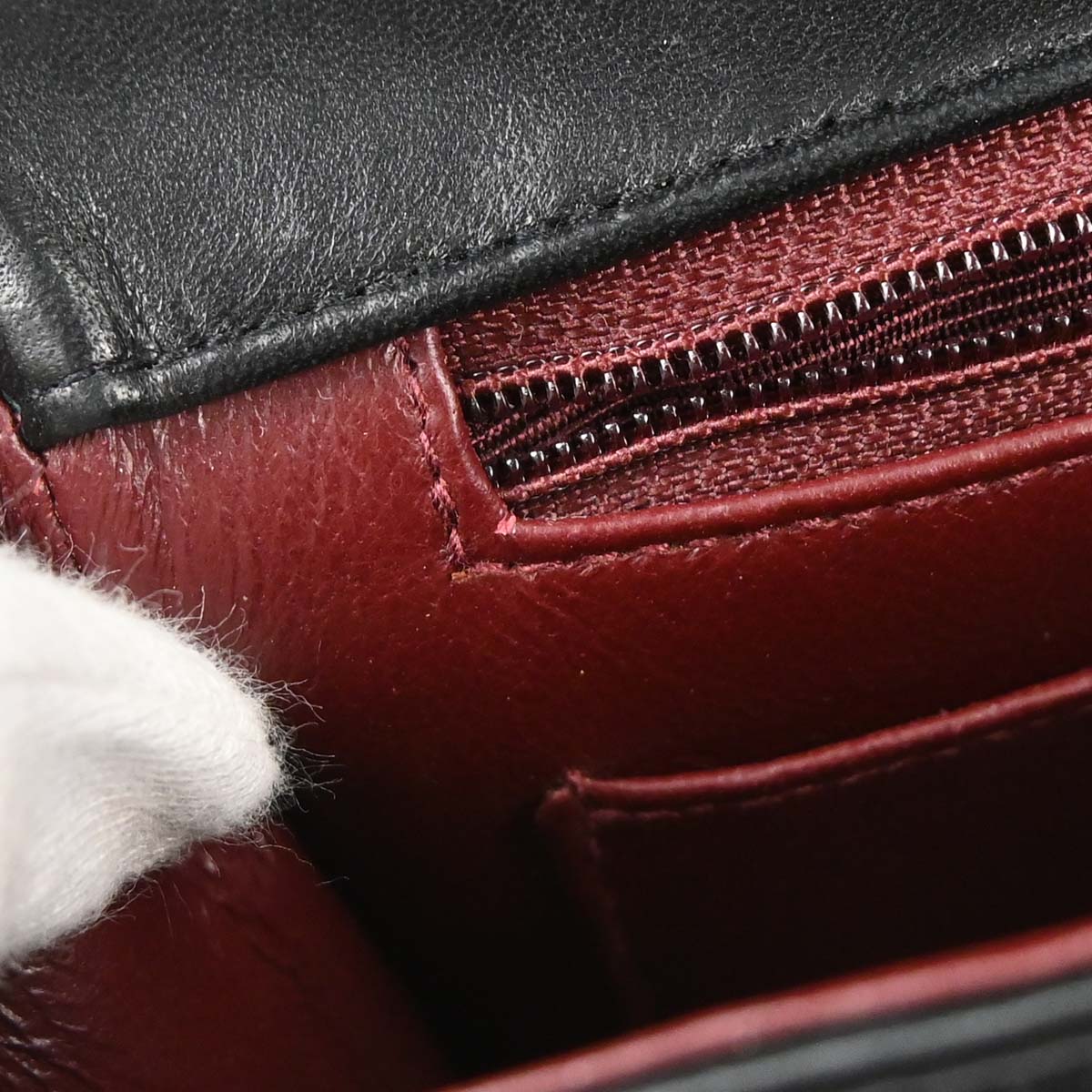 Chanel 1991-1994 Black Lambskin Small Diana Shoulder Bag