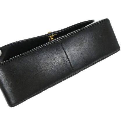 Chanel 1994-1996 Black Lambskin Medium Diana Shoulder Bag