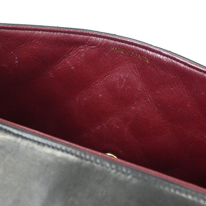 Chanel 1994-1996 Black Lambskin Medium Diana Shoulder Bag