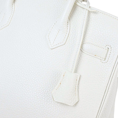 Hermes White Togo Birkin 30 Handbag