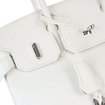 Hermes White Togo Birkin 30 Handbag