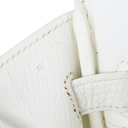 Hermes White Togo Birkin 30 Handbag