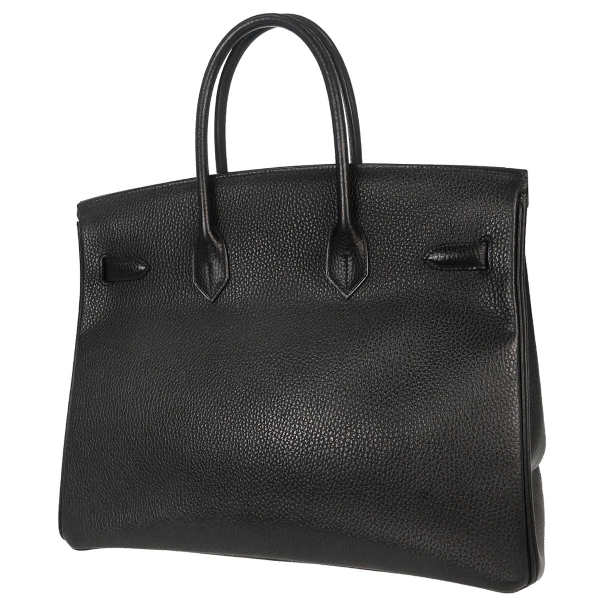 Hermes Black Ardennes Birkin 35 Handbag