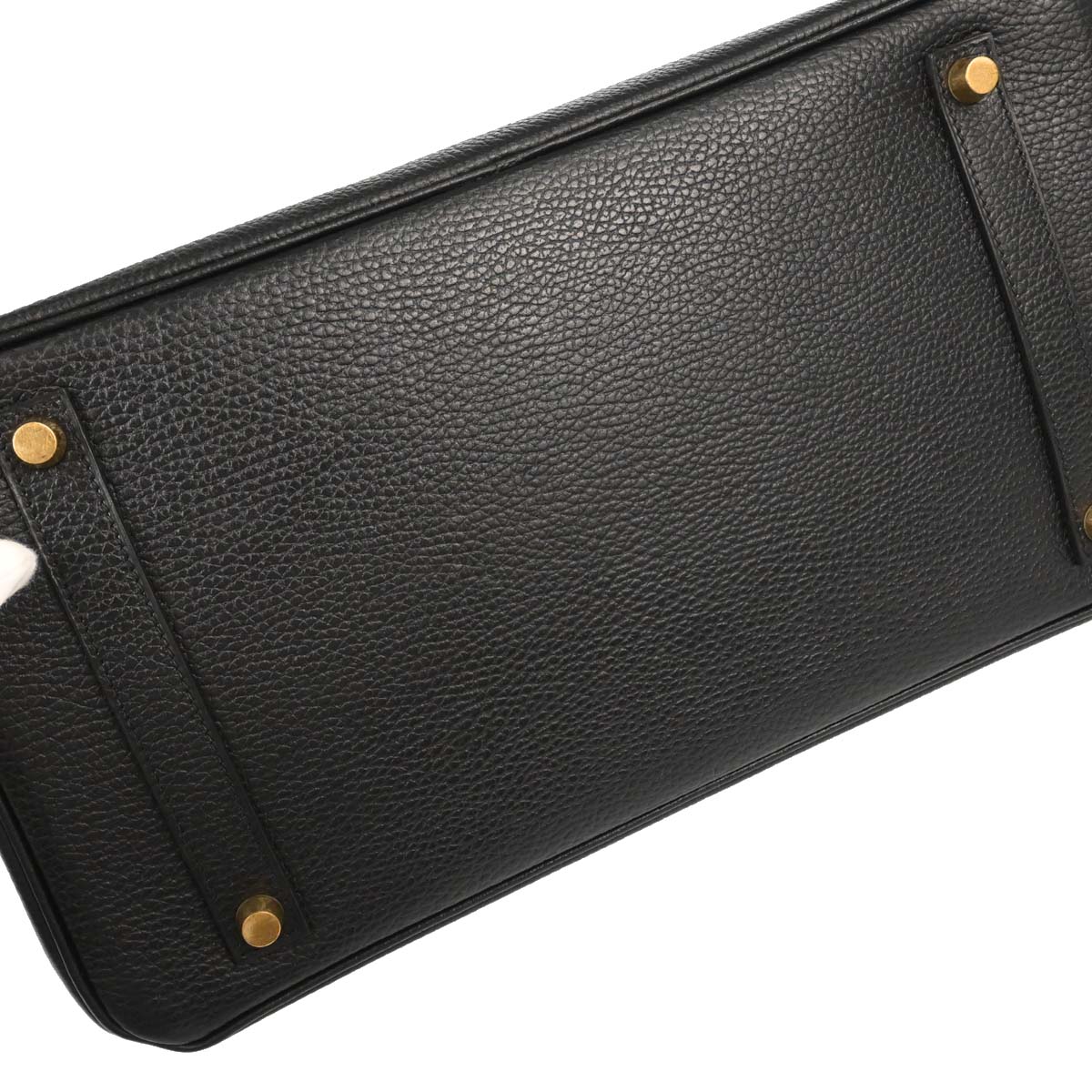 Hermes Black Ardennes Birkin 35 Handbag