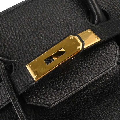 Hermes Black Ardennes Birkin 35 Handbag