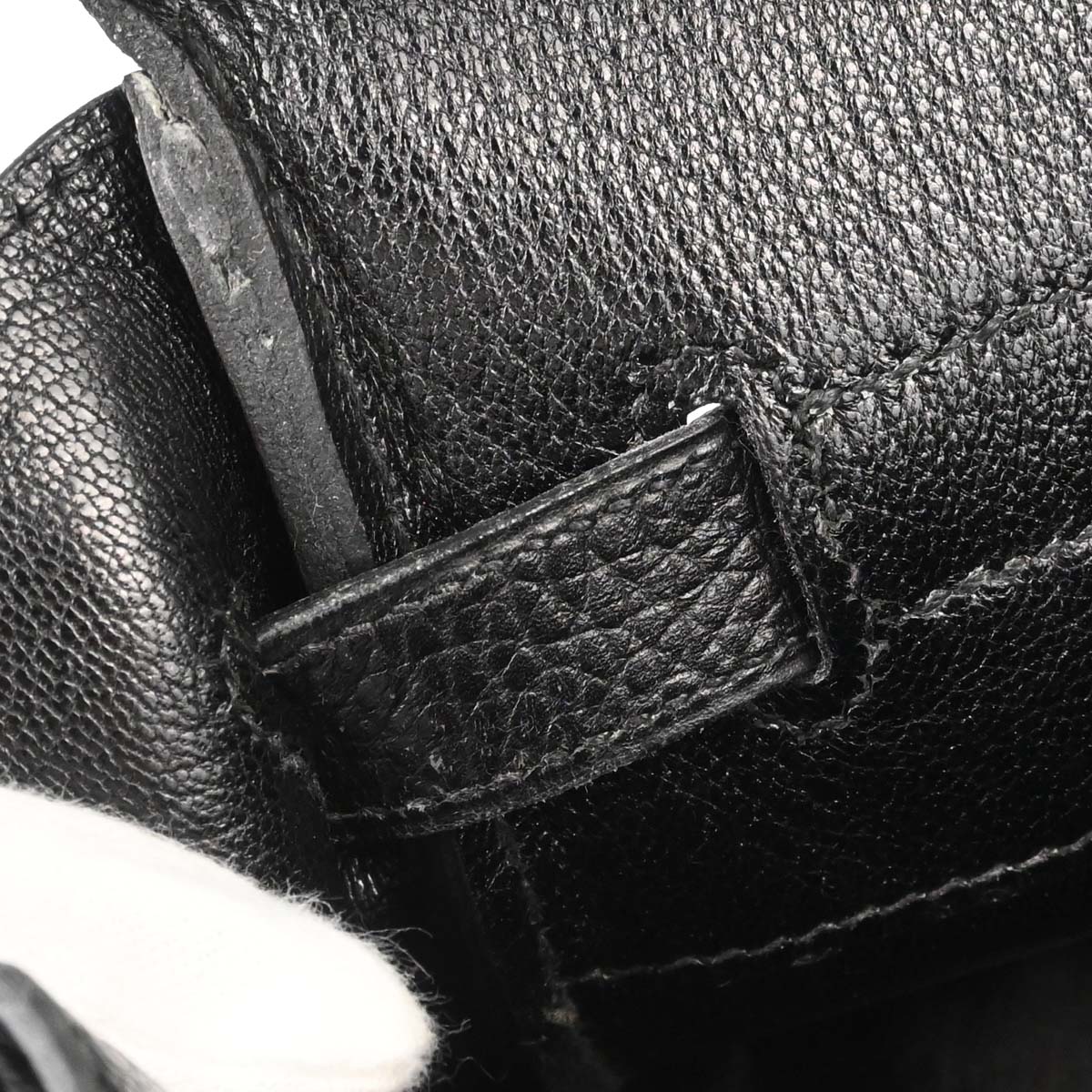 Hermes Black Ardennes Birkin 35 Handbag