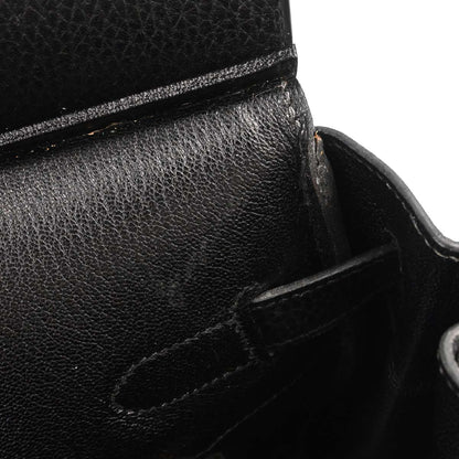 Hermes Black Ardennes Birkin 35 Handbag