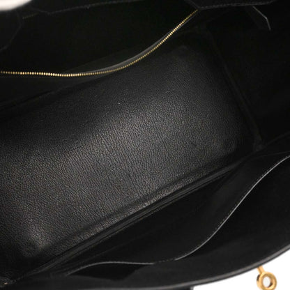 Hermes Black Ardennes Birkin 35 Handbag