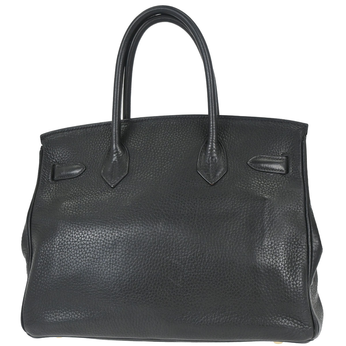 Hermes 2006 Black Taurillon Clemence Birkin 30 Handbag