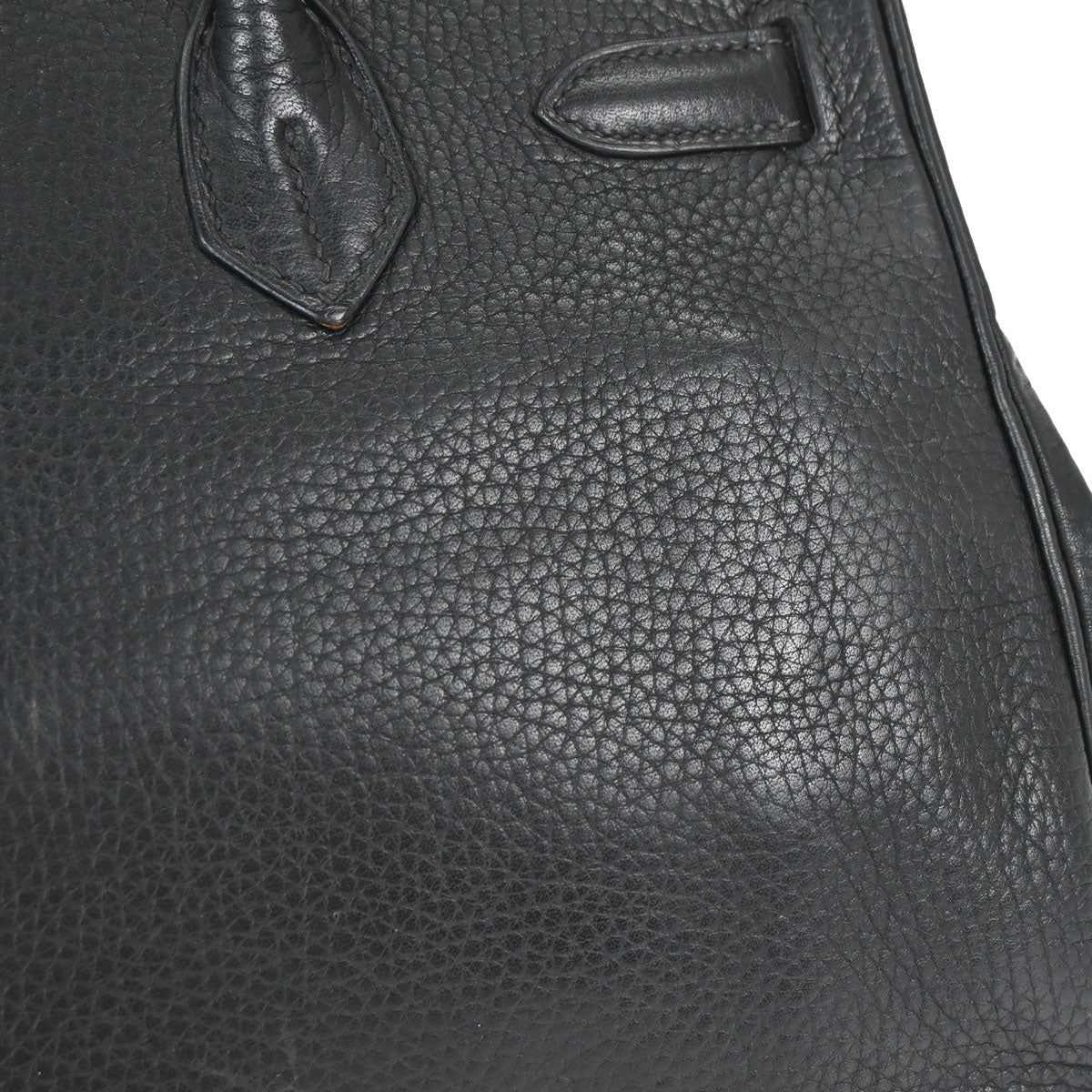 Hermes 2006 Black Taurillon Clemence Birkin 30 Handbag