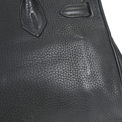 Hermes 2006 Black Taurillon Clemence Birkin 30 Handbag