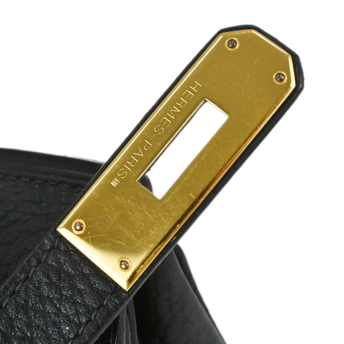Hermes 2006 Black Taurillon Clemence Birkin 30 Handbag