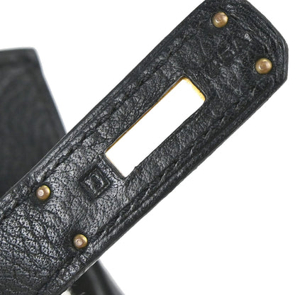 Hermes 2006 Black Taurillon Clemence Birkin 30 Handbag