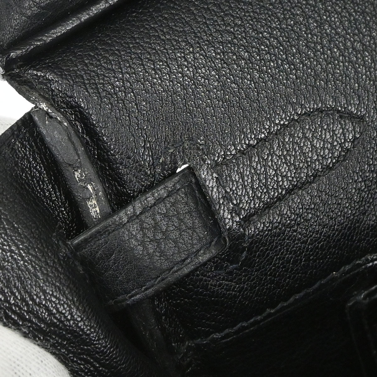 Hermes 2006 Black Taurillon Clemence Birkin 30 Handbag