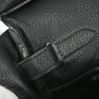 Hermes 2006 Black Taurillon Clemence Birkin 30 Handbag