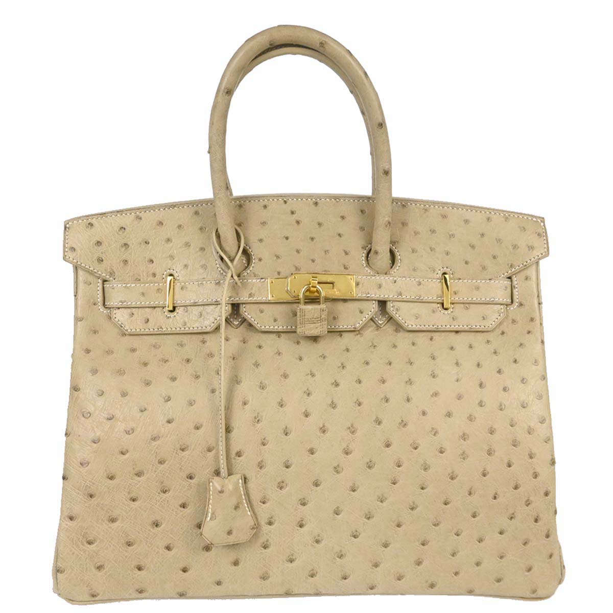 Hermes * Parchemin Ostrich Birkin 35 Handbag