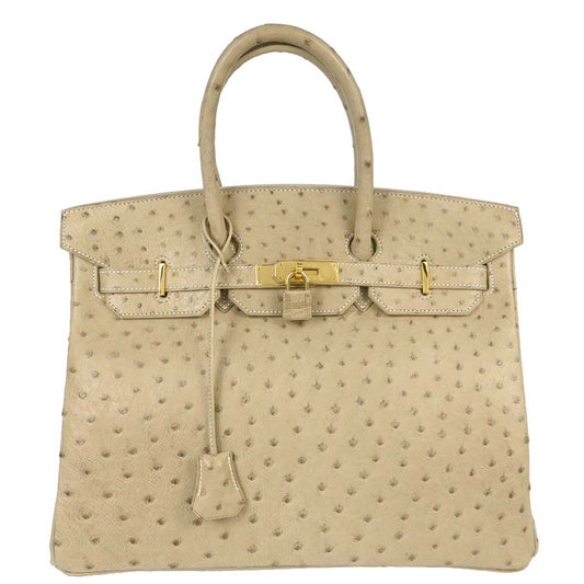 Hermes * Parchemin Ostrich Birkin 35 Handbag