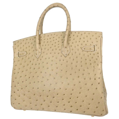 Hermes * Parchemin Ostrich Birkin 35 Handbag