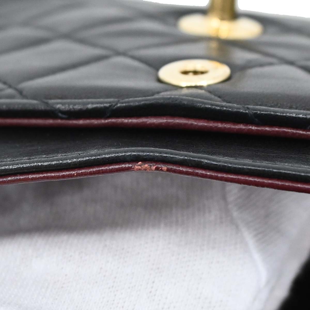 Chanel Black Lambskin Medium Classic Double Flap Shoulder Bag