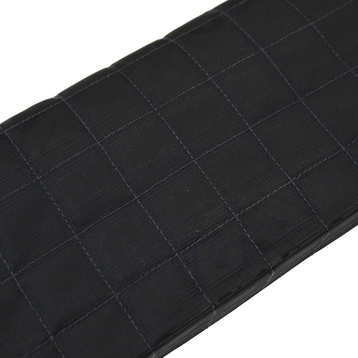 Chanel 2000-2002 Black Jacquard Nylon Travel Line East West Shoulder Bag