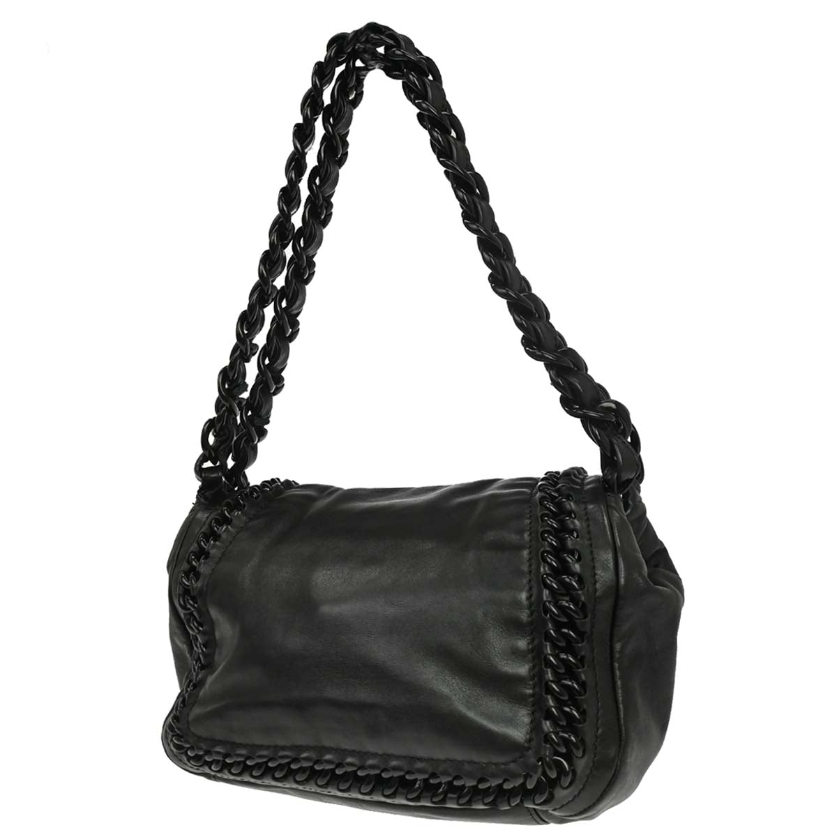 Chanel 2008-2009 Black Calfskin Luxury Line Handbag