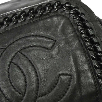Chanel 2008-2009 Black Calfskin Luxury Line Handbag